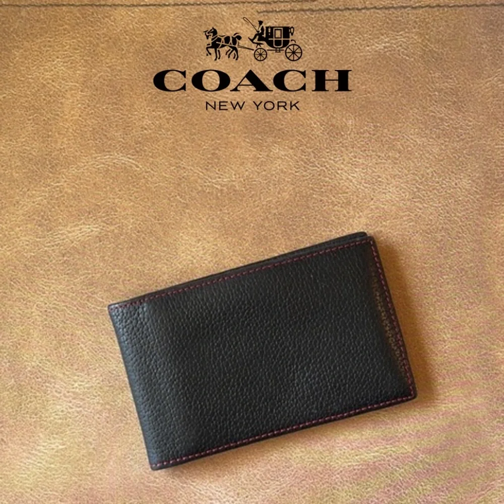 Coach Pebbled Leather Wallet